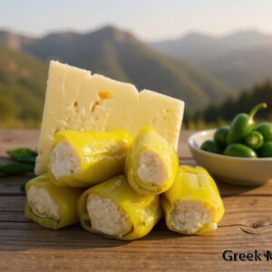Ardei verzi cu mix de branza (290g)