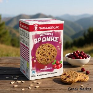 Biscuiti din ovăz cu merișoare 155g