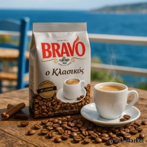 Cafea ,BRAVO, greceasca, macinata, 95G