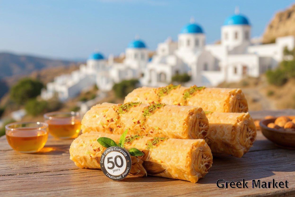 Kataif cu migdale si miere (250g)