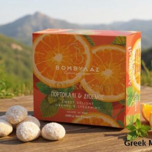 Rahat cu aromă de portocală și mentă, 300 gr