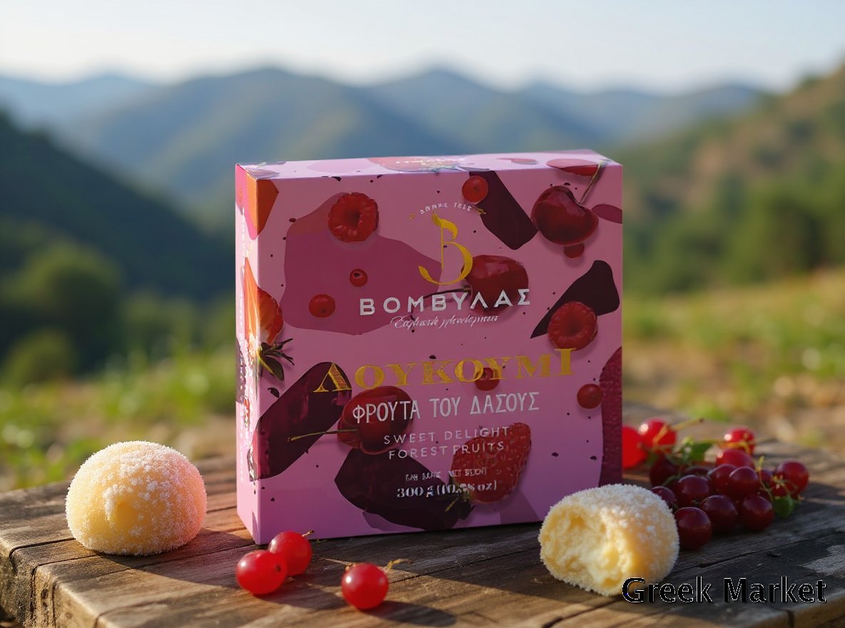 Rahat delight cu fructe de pădure 300 gr