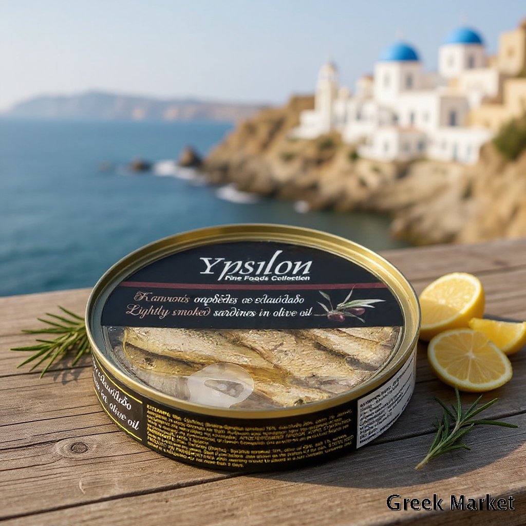 Sardine afumate fara conservanti in ulei de masline (160g)