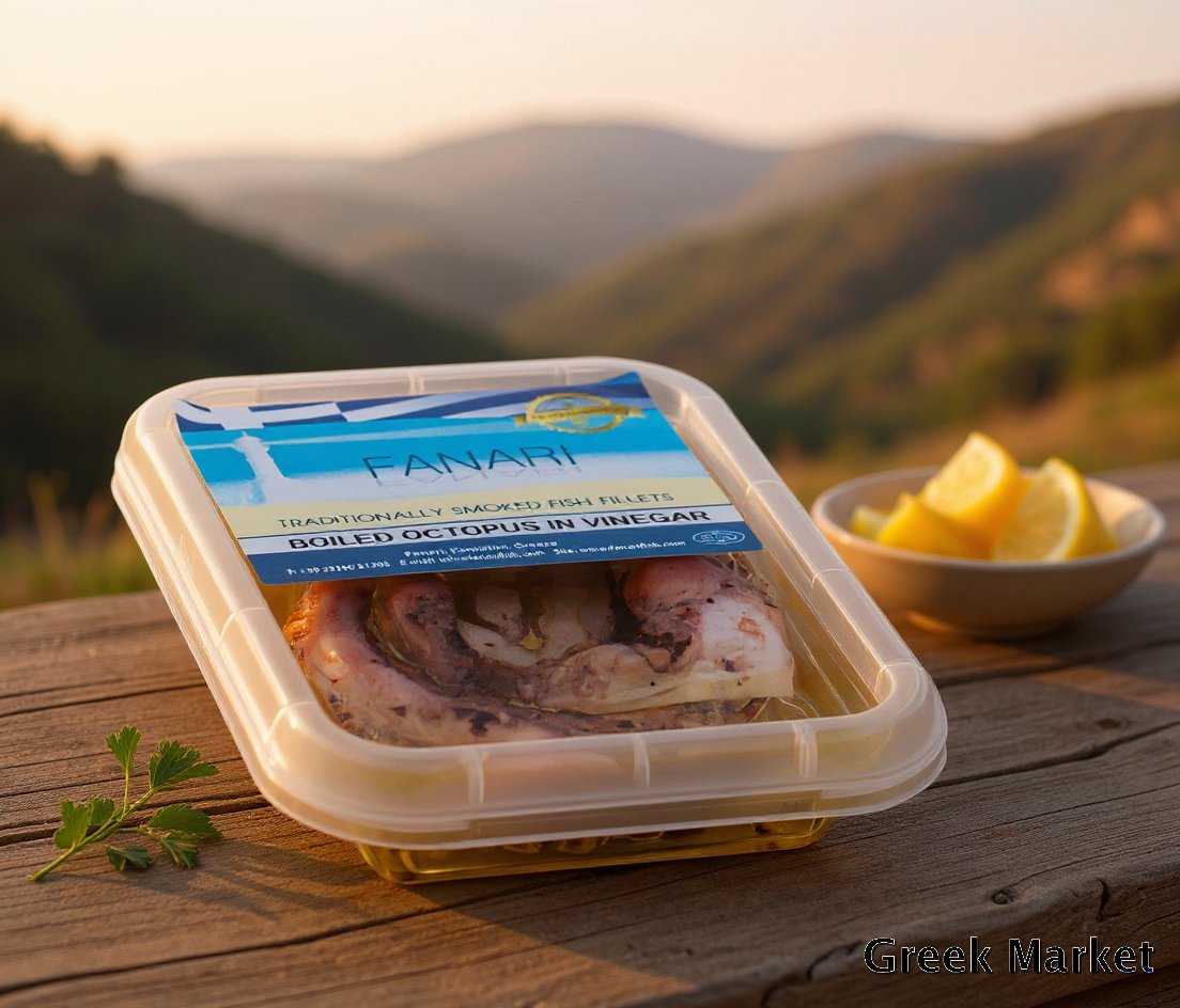 Tentacule de caracatita marinate fara conservanti adaugati (150g)